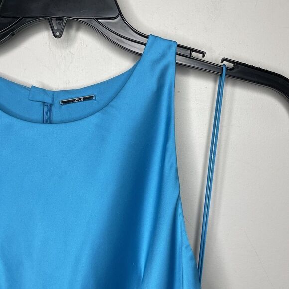 ALEXIS Lune Gown Womens Large L Blue Sleeveless Cutout A-Line Maxi Satin - Picture 4 of 14